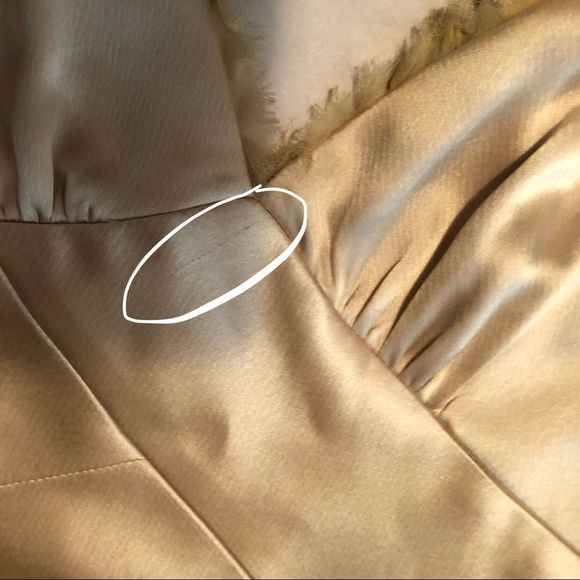 VINTAGE Allen Schwartz gold satin dress | Gatsby 20s 30s - Picture 13 of 14